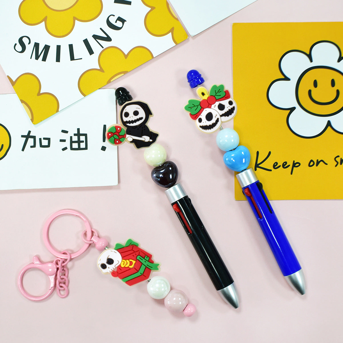 Wholesale  Random 100pcs/pack   pen accessories decorations beaded beads